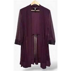 EUC R & M sheer Purple jacket SIZE 4